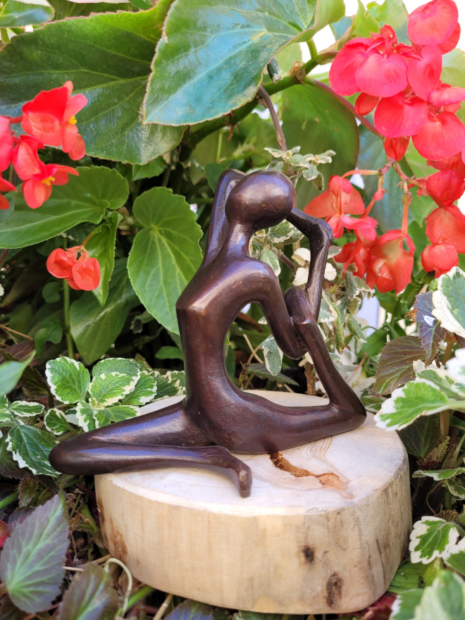 Yoga Rajakapotasana - Bronze-Carl JAUNAY
