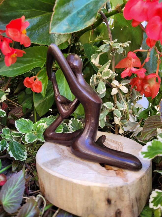 Yoga Rajakapotasana - Bronze-Carl JAUNAY