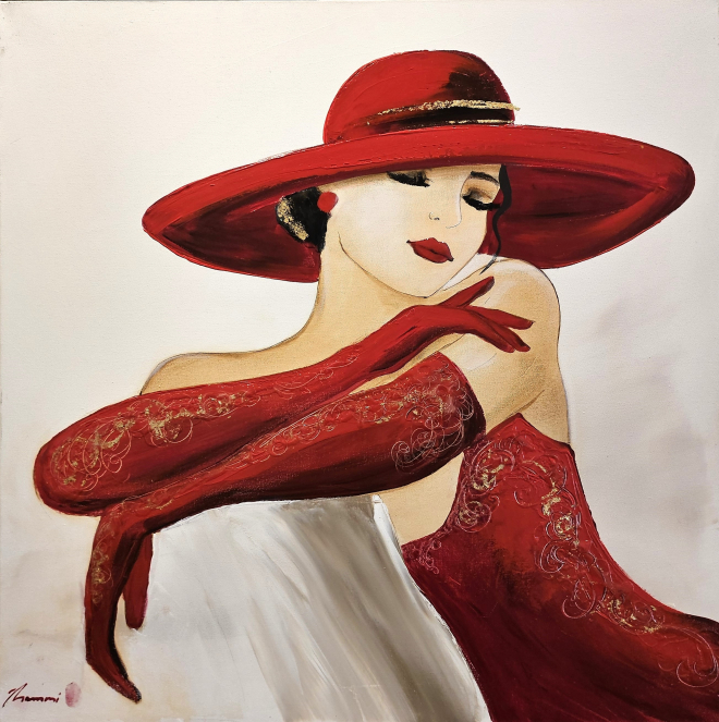 DEMOISELLE EN ROUGE-Olivier TRAMONI