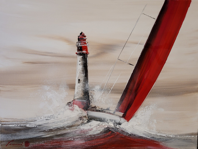 GROS TEMPS PRES DU PHARE-Olivier TRAMONI