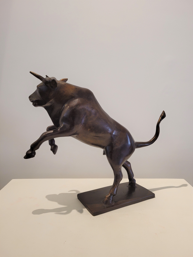 Taureau cabré - Bronze-Carl JAUNAY