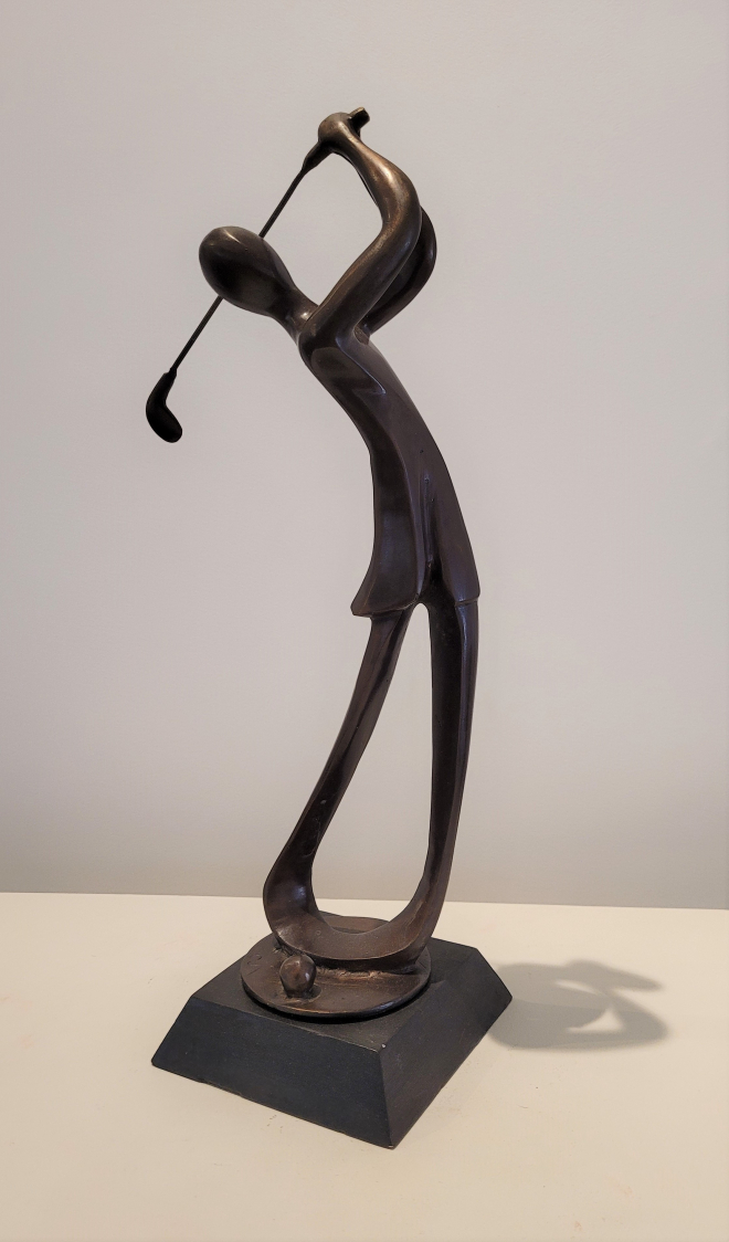 Golfeuse en bronze-Carl JAUNAY