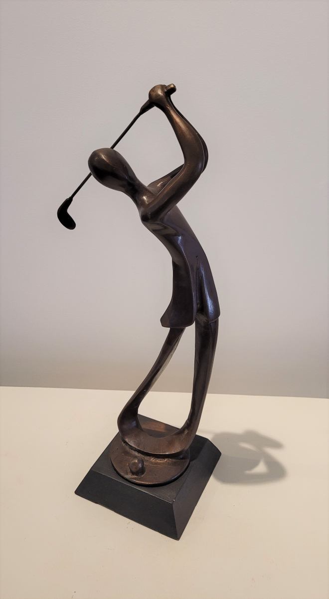 Golfeuse en bronze-Carl JAUNAY