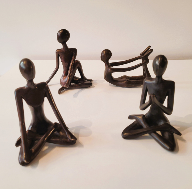 Yoga position 4 - Bronze-Carl JAUNAY